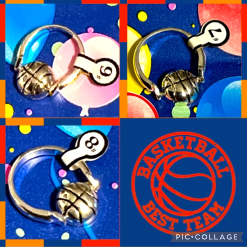 New Fashion Ring Sports “Basketball” Shaped Silver Tone Alloy - Gift Idea